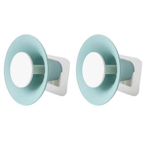 

2pcs cute trumpet shape wall hooks plastic door back hooks single coat hat wall hanger for home decor