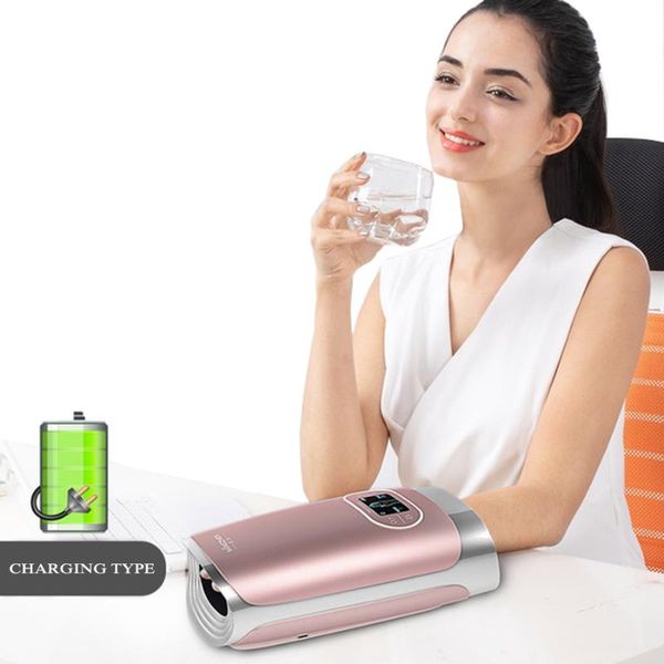 

electric hand massage device heating air compression palm massager beauty hand care finger spa relax wrist pain relief
