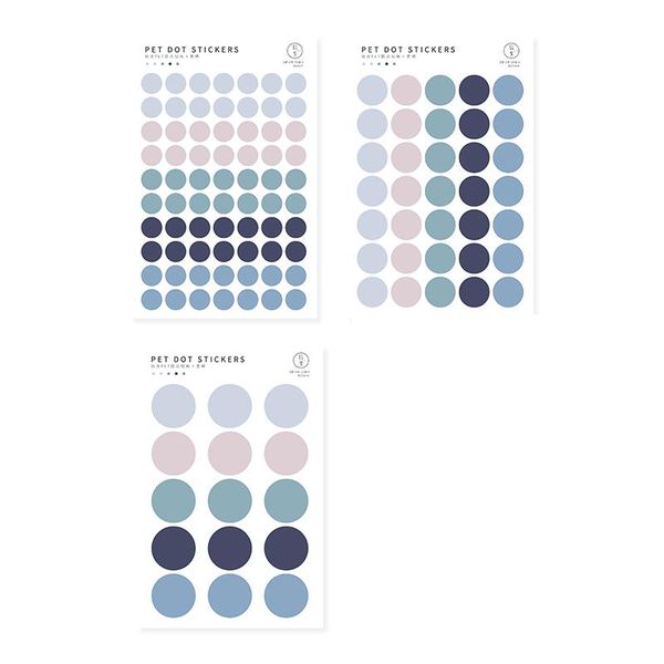 

7 designs 3pc цвет dot pet sticker scrapbooking planner ноутбук японский цикл игрушка cool roodling декоративные канцелярские наклейки jllvu