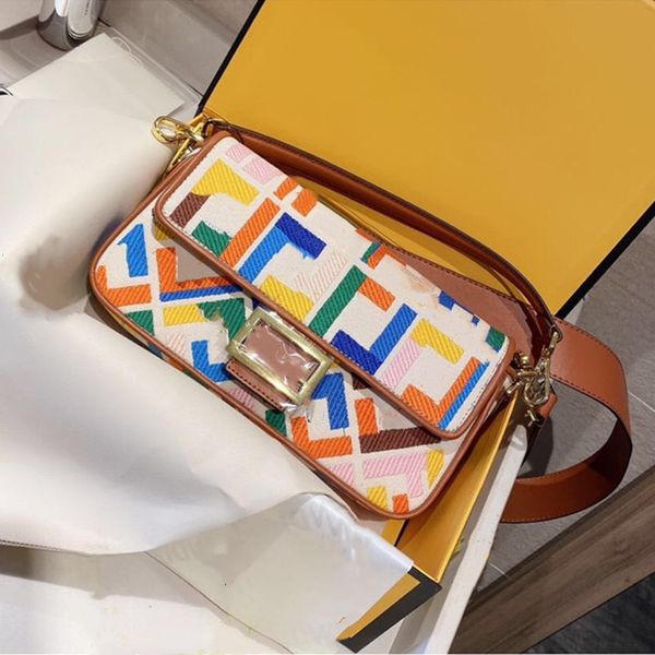 

2020 new luxury original fashion design french bread bag shoulder messenger bag classic ladies premium handbag ing, Black