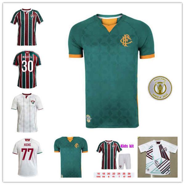 

20 21 fluminense soccer jersey ganso fluzao fred phganso hudson nene nino henrique customize 2020 men kids home away third football shirt, Black;yellow