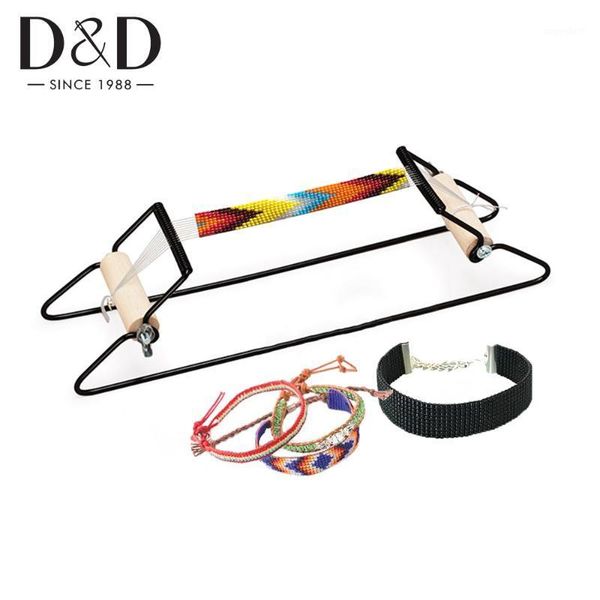 

stainless steel&wood beading loom for jewelry bracelet knitting machine handmade knitting tools children toy1, Black