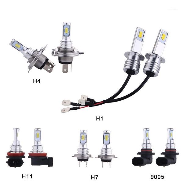 

h4 9003 2 6000k super white csp led headlight bulbs kit high low beam canbus h1 h11 h7 9005 3 9006 4 80w 14000lm headlamp1