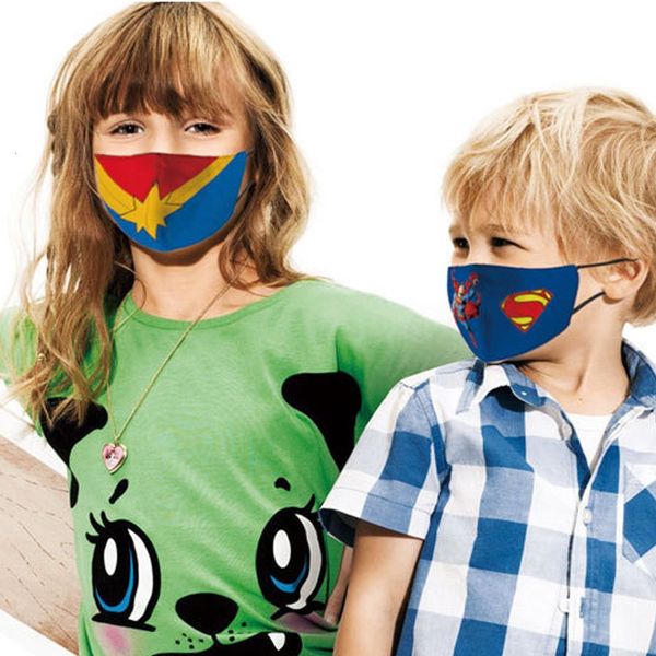 

mask 14 cartoon styles kids face 3d printing ice silk dustproof protective washable mouth cover reusable children outdoo