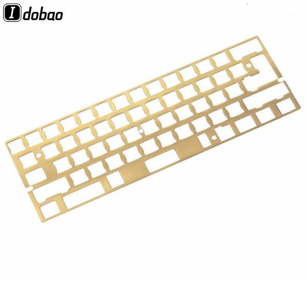 

arrival hairline finish brass 60% keyboard sandblasting diy mechanical keyboard mounting plate gh60 xd60 cherry mx1