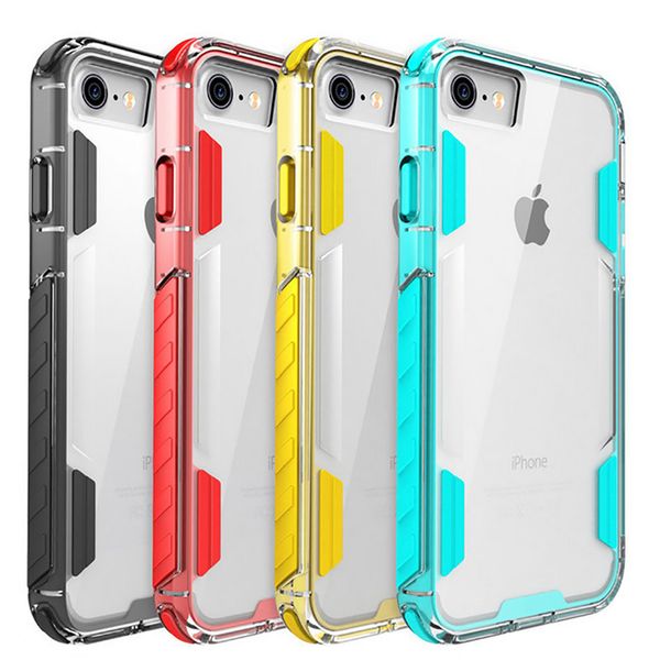 

for iphone 8 case transparent clear hybrid bumper shockproof back case cover for iphone 8 8plus