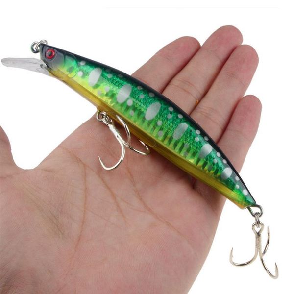 

1pcs minnow fishing lure 13cm 23g sinking hard wobbler crankbait 3d eyes artificial bait with quality treble hooks carp bbydiz