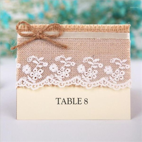 

greeting cards vintage retro fashion arrival event party supplies table jute burlap linen engagement wedding card for guest1