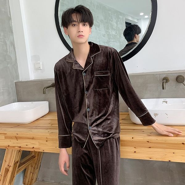 

zzwf red flower soft silk pajamas printed sleepwear couples pyjama sets pijamas pajama sets long sleeve men lounge women, Black;red