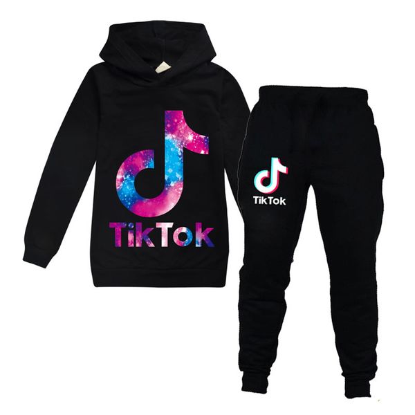 

tik tok set для big boy girl boutique одежда осенью зимний тикток детская толстовка с капюшоном + повседневные брюки 2 шт. мужчины для отдых, White