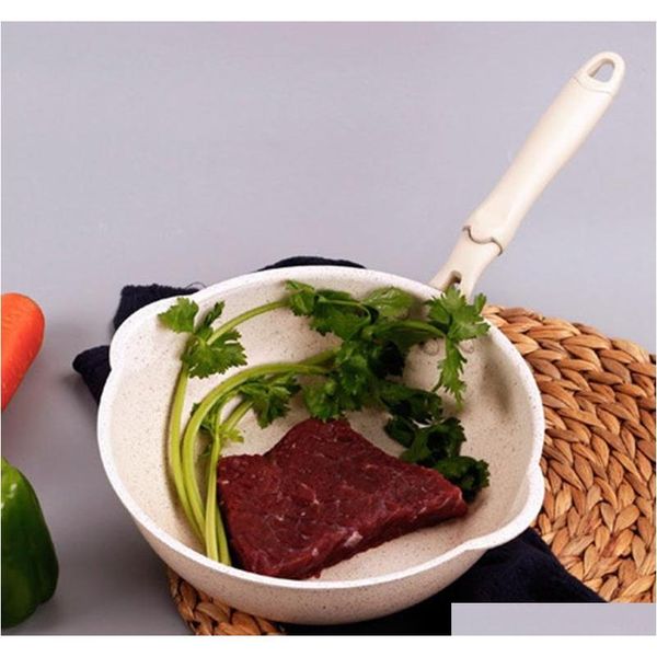

thickened bottom stone frying pan multifunction non-stick pans deep nougat pot bi jlliok lottery2010