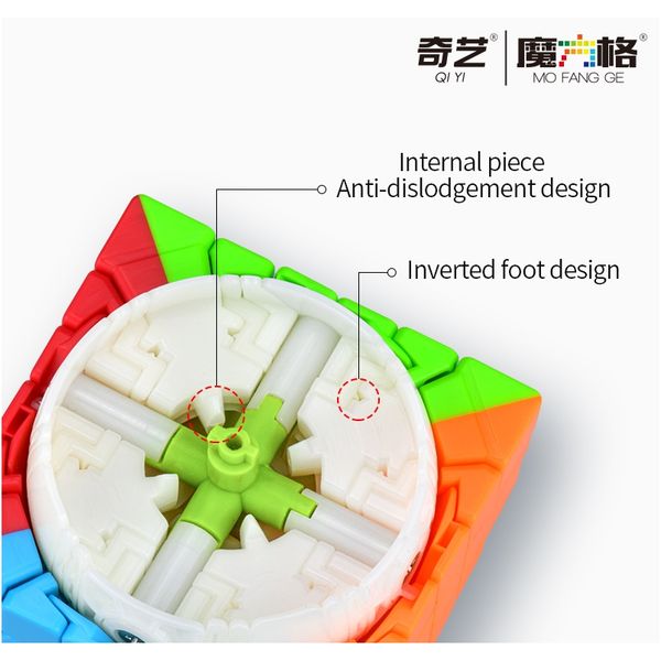 

qiyi qifan s2 6x6x6 magic cube mofangge stickerless speed ​​головоломки куб обучающие игрушки для детей wmtmso loveshop01, Black;red