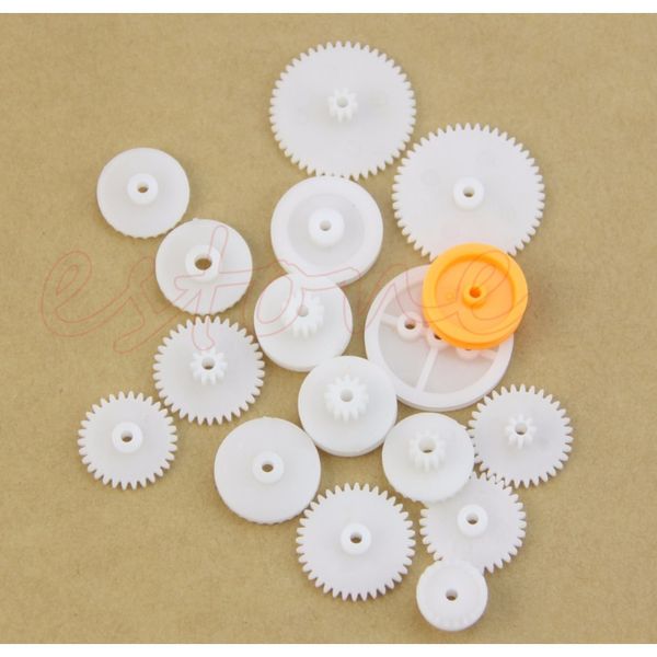 

новые 60 шт. тип пластиковый вал одноместный двойной уменьшение короны червячки diy робот новые 60 шт. f sqccqn