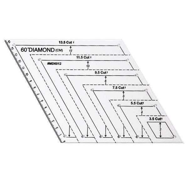 

sewing notions & tools transparent quilting patchwork ruler measuring template hexagon diy handmade tailor supplies, Black