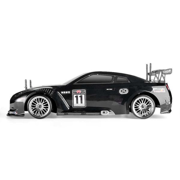 Carro elétrico / RC HSP RC Car 4wd 110 On Road Racing Two Speed Drift Vehicle Toys 4x4 Nitro Gas Power High Speed Hobby Remote Control Car290w 240314