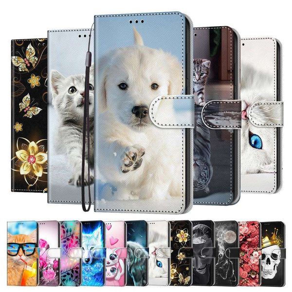 

rfbgsamsung galaxy s5 s8 s9 plus leather case, cartoon cat case, samsung s9 s8 case, casezasw