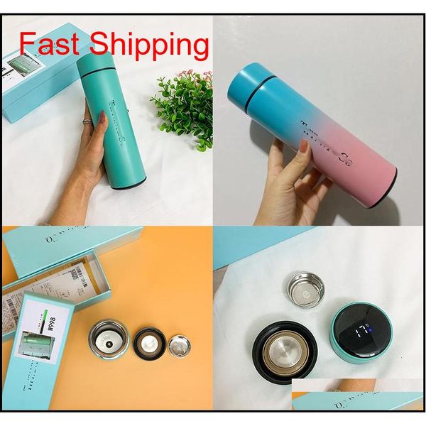 

fashion smart mug temperature display vacuum stainless steel water bottle kettle thermo cup with lcd touch qyldec bdebaby