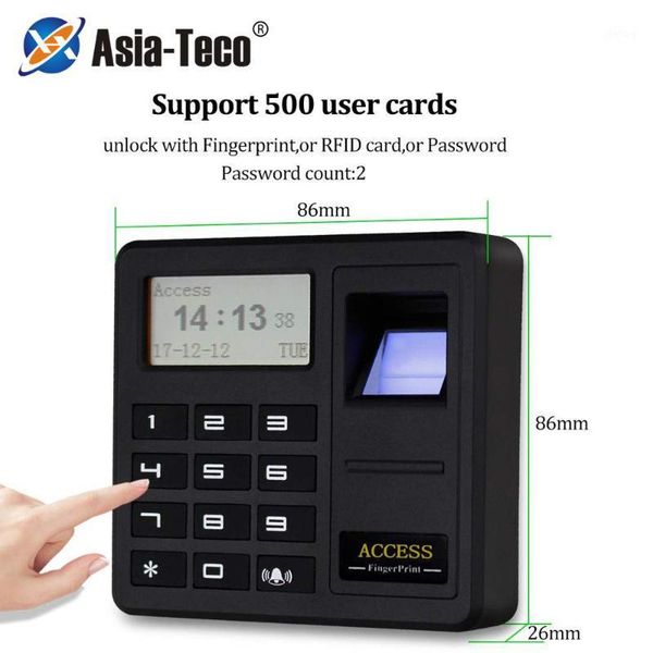 

fingerprint keypad password access control optional 125khz rfid 13.56mhz ic card reader biometric door access control1