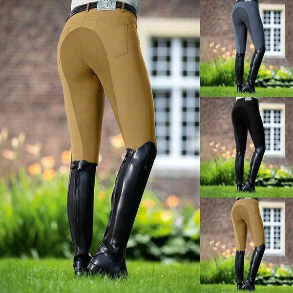 

legging femme riding pants exercise mid waist leggings women sports riding fitness equestrian trousers leggins mujer, Black