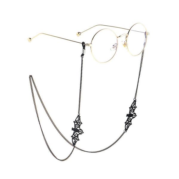 

women retro black bat sunglass chains lanyards eyewear accessories sunglasses reading glasses strap cord glasses hanging rope h jllkbo
