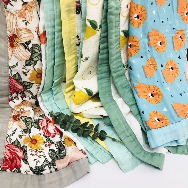 

type new four layer bamboo baby muslin blanket muslin tree baby swaddle better than aden anais baby/bamboo blanket infant wrap y201009
