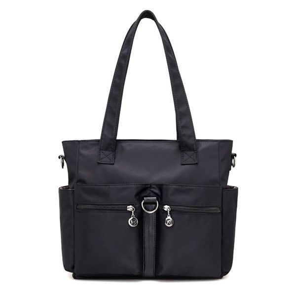 

hh new women's bag wholesale solid color fabric single shoulder hand-held messenger bag multi pocket lightweight waterproof large capac