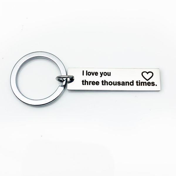 

fathers day gifts dad keychain i love you three thousand times father gifts from daughter charms family jewelry, Slivery;golden