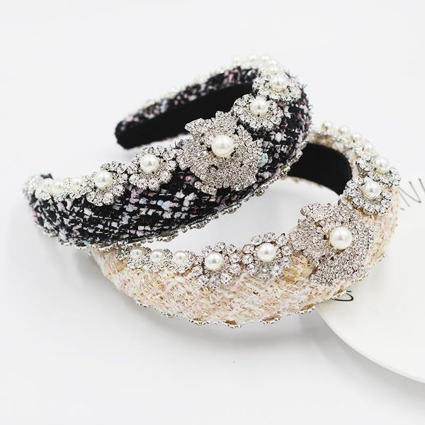 

luxurious exaggerated sponge headband new baroque exaggerated geometric luxury headband catwalk gift for ladies hair 791, Golden;silver