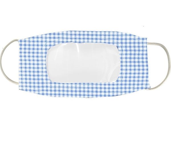 

cover anti washable visible reusable mouth dust face mask with clear pet window for adults deaf hard of hearing people adjustable loop