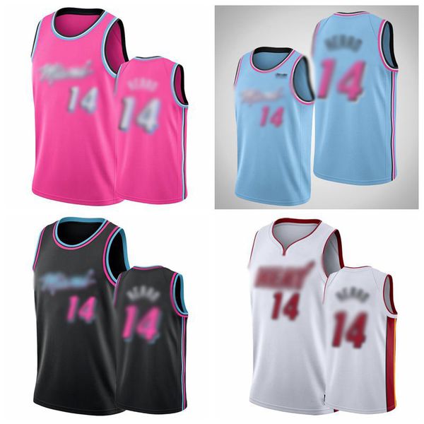 

2020 new herro basketball jersey miamii sell heaat stitched jersey ing, Black
