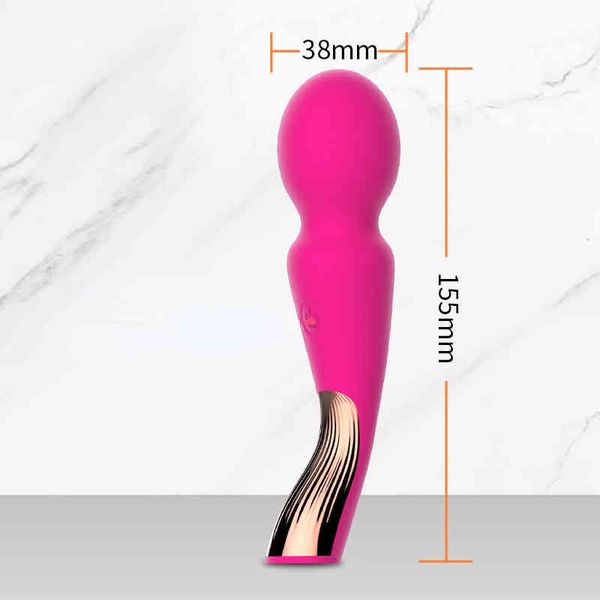 Nxy Vibradores Hand Held Gun Machine Silicone Vibrating Rod Haste Sexo Paucts Abuso Yin e Áreas Privadas Massagem Elétrica Menina AV Masturbação 0222