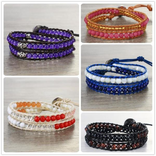 

kelitch new 2021 crystal bracelets for women undefined men women gift friends skull patchwork boho bransoletka damska, Golden;silver