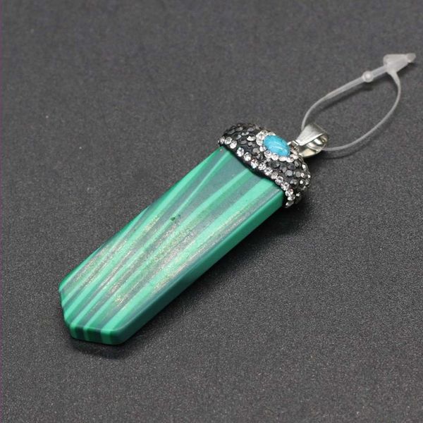 

wholesale 10 pcs silver plated sword shape blue turquoise stone pendant rose quartz for gift jewelry