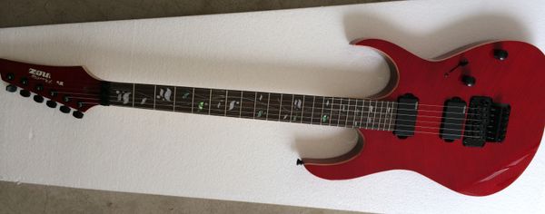 

electric guitar solid body mahogany custom red