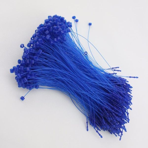 

1000pcs/lot 5'' garment hang tag fastener 13cm tag pins nylon hang tags strings blue1, Black;white