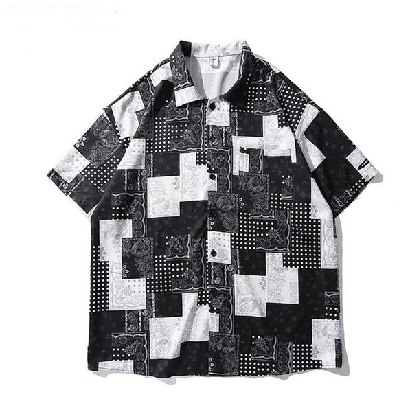 

2021 new fashion cotton short sleeve shirt pocket # d23 hzsj, White;black