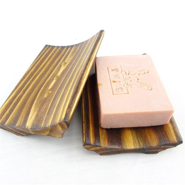 

black color wooden soap tray bathroom soap holder drain water with 3 holes soap dish bath accessories new arrival