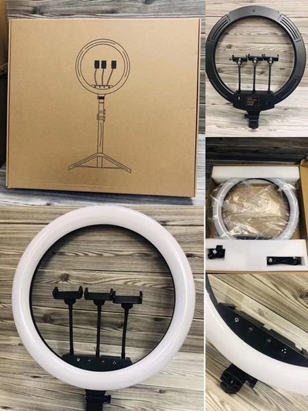 

4fds2awfactory direct sell 18inch tiktok 50w led circle ring light with 3 position phone clip and tripod ing