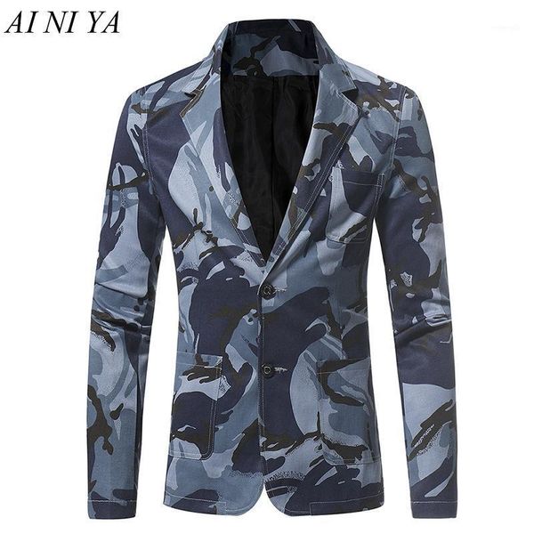 

dropshipping camouflage series men's casual slim suit high-grade jacket fashion casual blazers long sleeves button coat1, White;black