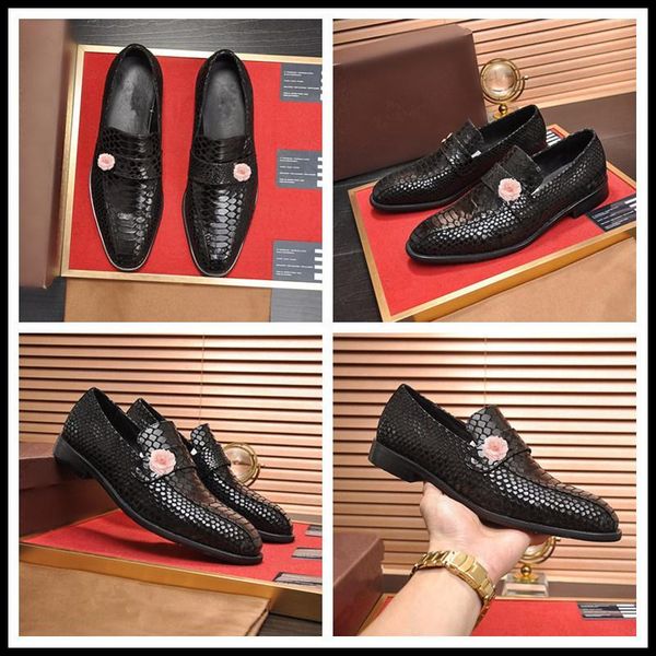 

c8 fashion slip on men dress shoes men oxfords fashion business dress men shoes 2019 new classic leather men's suits shoes 11, Black