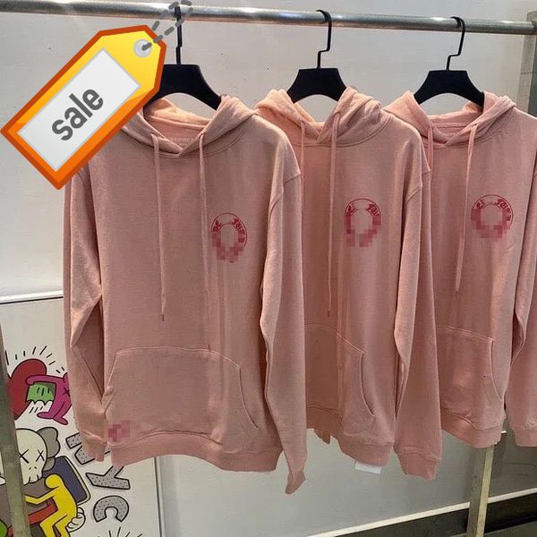 

pink back large print croix horseshoe terry hoodie ch same pink, Black