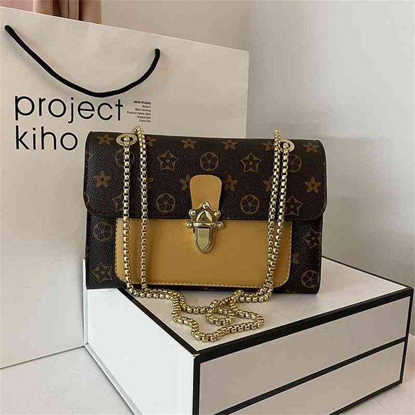 

60% clearance sale net red women's bag fashion star same one shoulder old flower postman envelope messenger chain small square