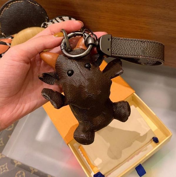 

brand key chain wallet pendant bag method doggy fighting baby calf pendant key chain quality, Silver