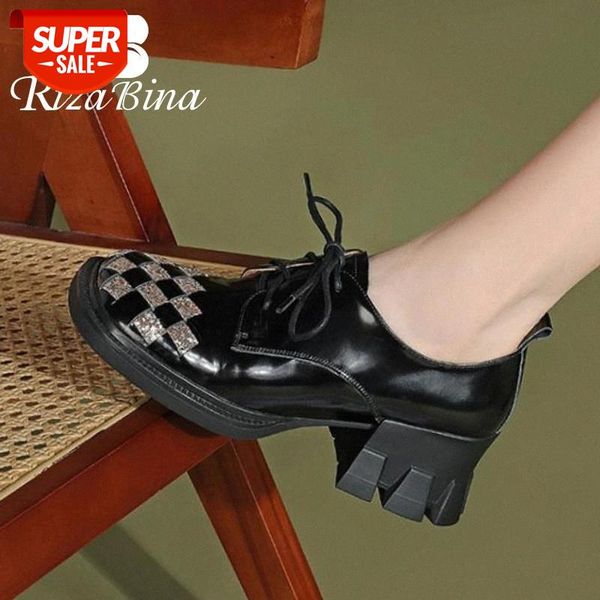 

rizabina new women shoes mix color strange heel women pumps fashion cool shoes daily footwear size 34-39 #tk6n