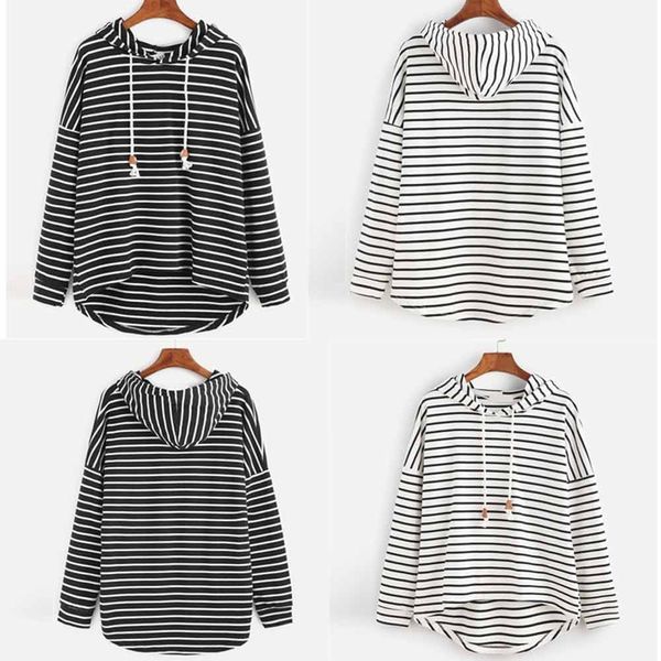 

zogaa fashion women's list printed casual sweatshirts cotton streetwear loose large size 3xl womens hoodies korean 0bht, Black