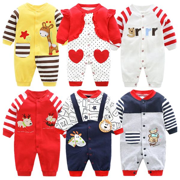 

newborn jumpsuits gentleman autumn long sleeves rompers cotton baby clothes for boys girls outfits infantil costume wear q1215, Blue
