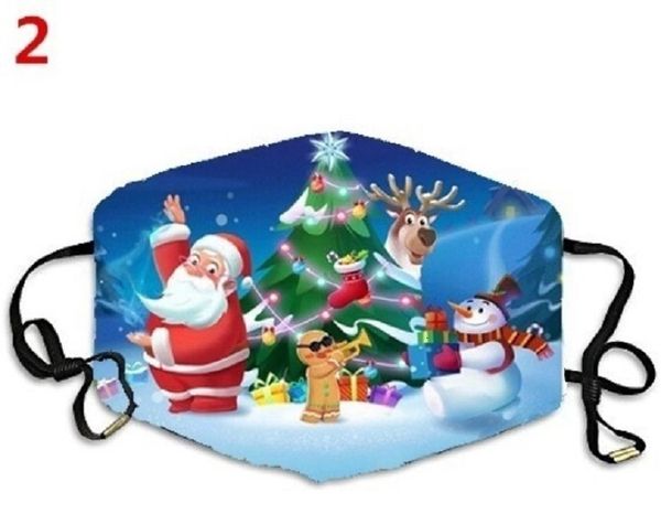 

fgwxarrives in the us shang deer xmas 3-7 printed dust washable outdoor sports breathable reusable mask filter