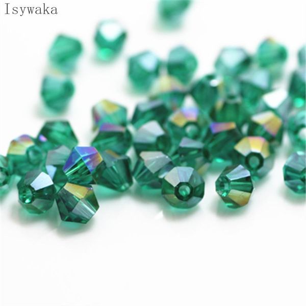 

isywaka orange half ab 100pcs 4mm bicone austria crystal beads charm glass beads loose spacer bead for diy jewelry making jlldgl yeah2010