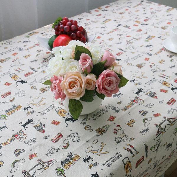 

декоративная настольная ткань из хлопчатобумажных линских скатерть прямоугольные скатерти обеденные столовые крышки обрус тафелжевый мантел