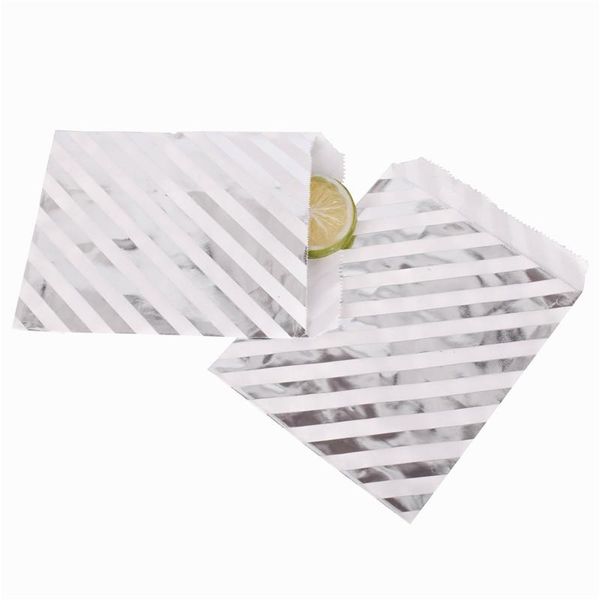 

25pcs kraft paper bags gold stripe wedding gift birthday party supplies wedding decoration gifts goodie wrapping bag favor wmtnna